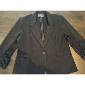 Christian Siriano Runway Style Black Blazer Jacket Size XL